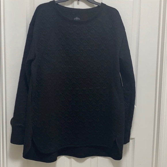 St. John's Bay Tops - St. John’s Bay Pullover top L Black